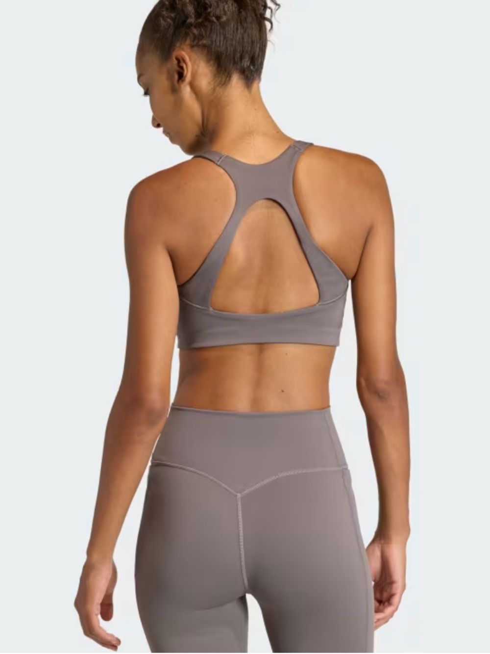 Adidas Women's Optime Workout Medium Support Bra & Full Length Leggings - Picture 3 of 11